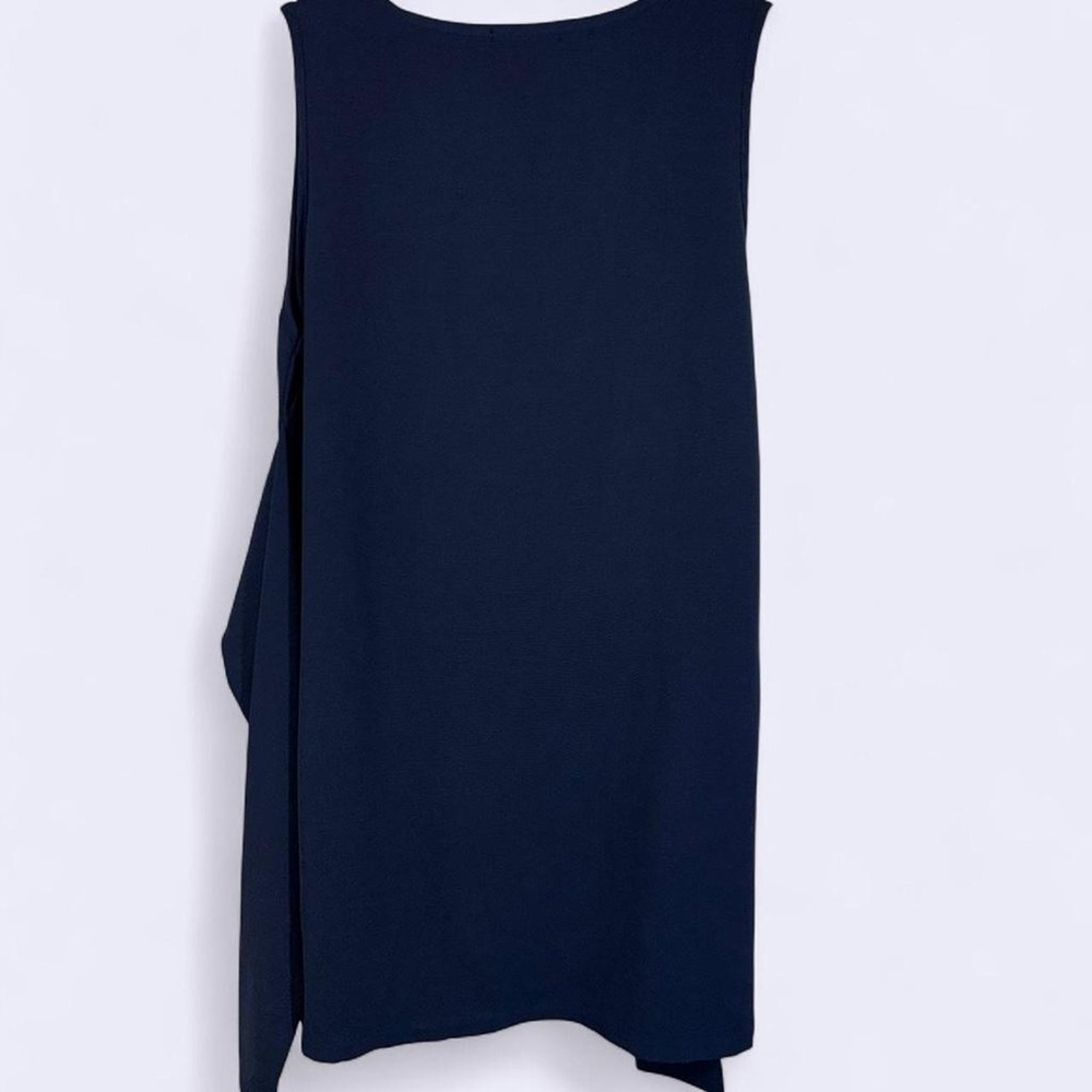 Pretty Garden Navy Sleeveless Tie-Back Dress – Size Large
